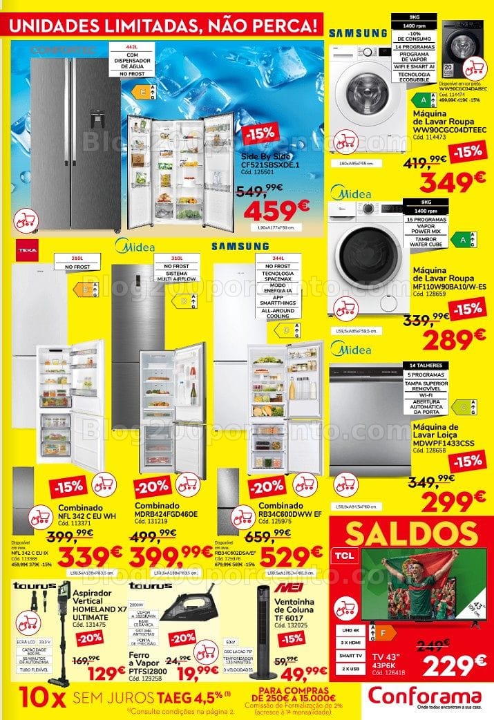 Antevisão Folheto CONFORAMA Saldos Promoções de 25 junho a 29 julho